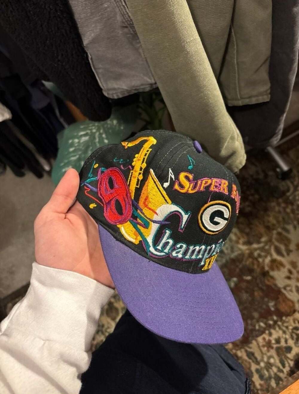 Vintage Super Bowl XXXI Green Bay Packers Snapback – Hess & Ellis,